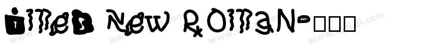 imes New Roman字体转换
